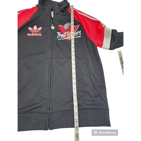 Trail Blazers NBA Adidas Warm Up Jacket Portland Full Zip Size Medium - Picture 3 of 12